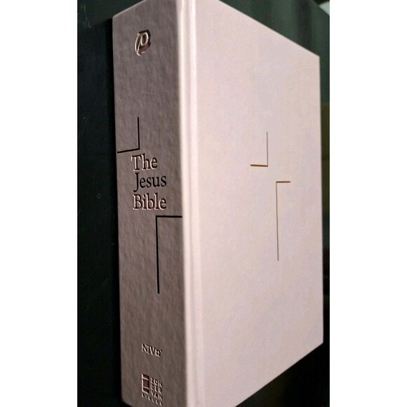 The Jesus Bible NIV Edition Zondervan Bibles Leathersoft over Board, Pink - Picture 2 of 11